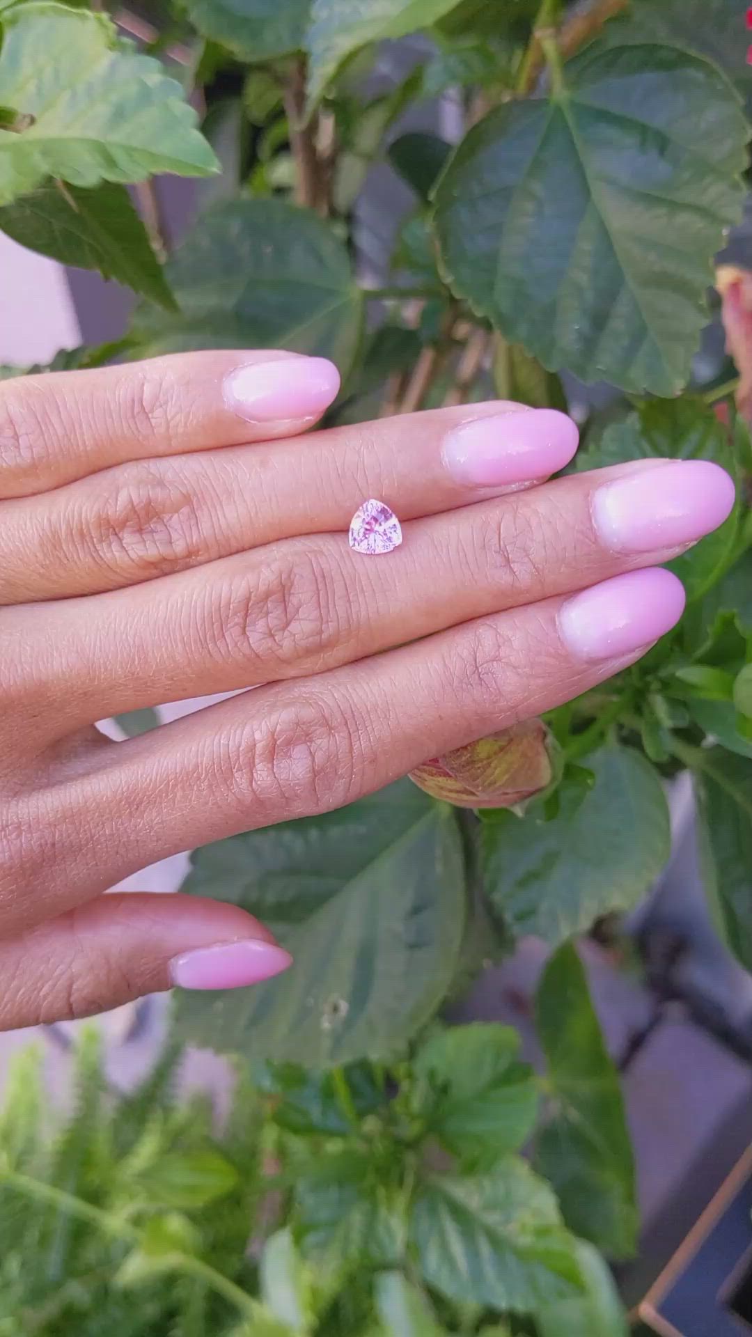 1.09 Ct. Pink Sapphire from Ceylon (Sri Lanka) Size Video