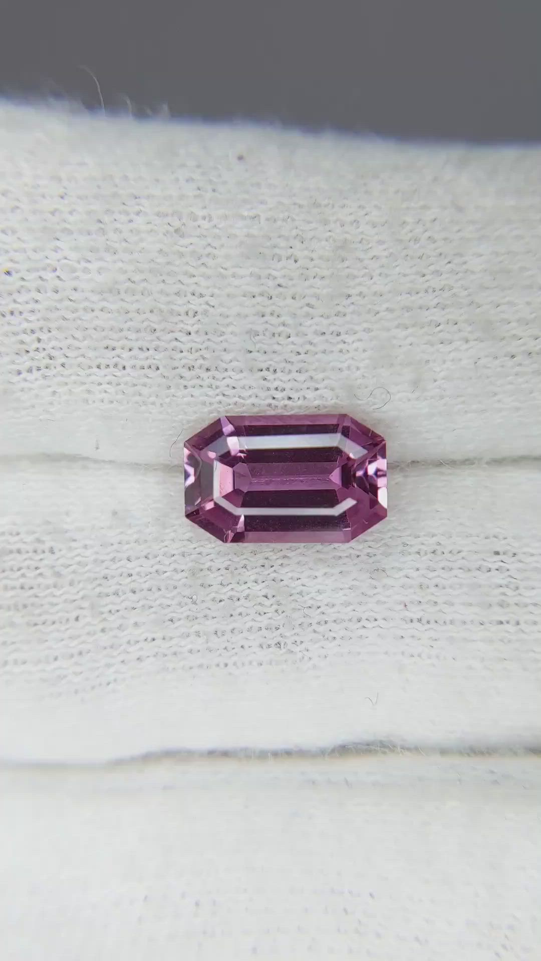 2.40 Ct. Pink Sapphire from Ceylon (Sri Lanka) Size Video