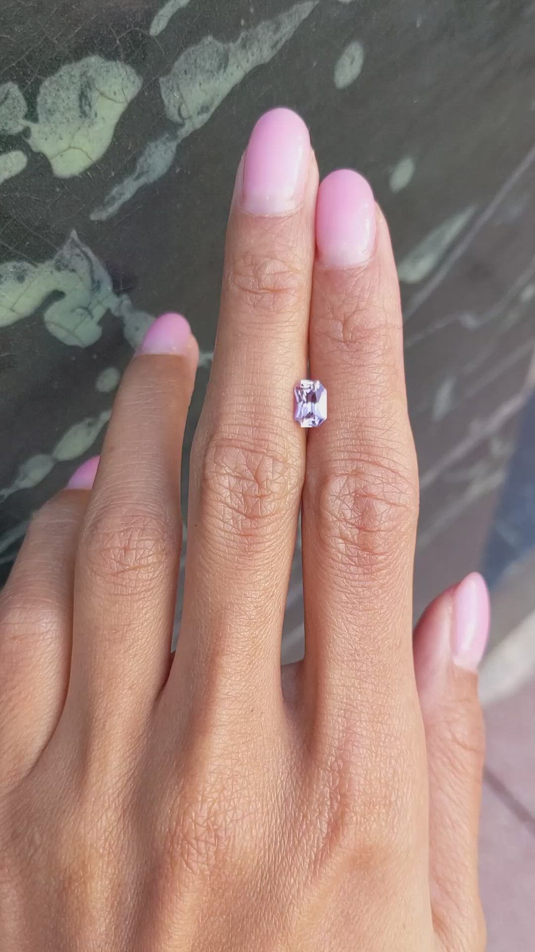 1.05 Ct. Pink Sapphire from Ceylon (Sri Lanka) Size Video