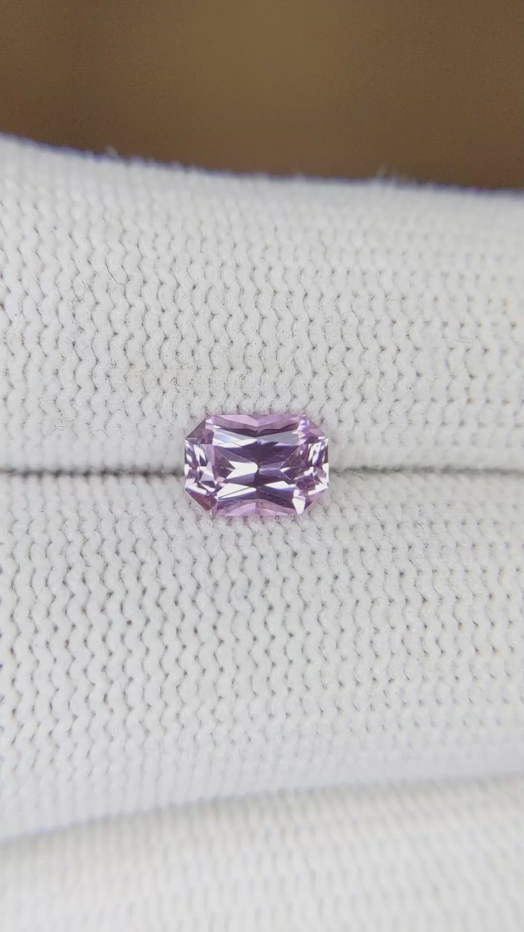 1.05 Ct. Pink Sapphire from Ceylon (Sri Lanka) Size Video