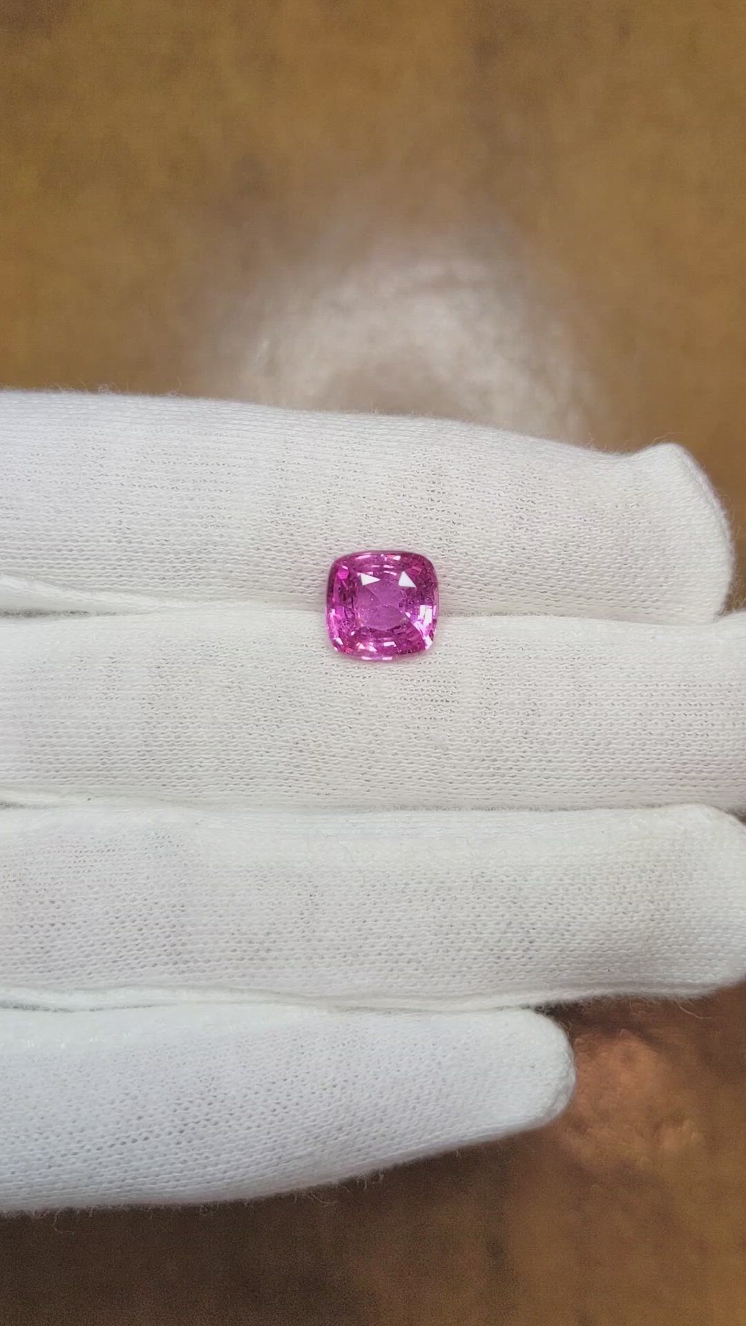 3.42 Ct. Pink Sapphire from Ceylon (Sri Lanka) Size Video