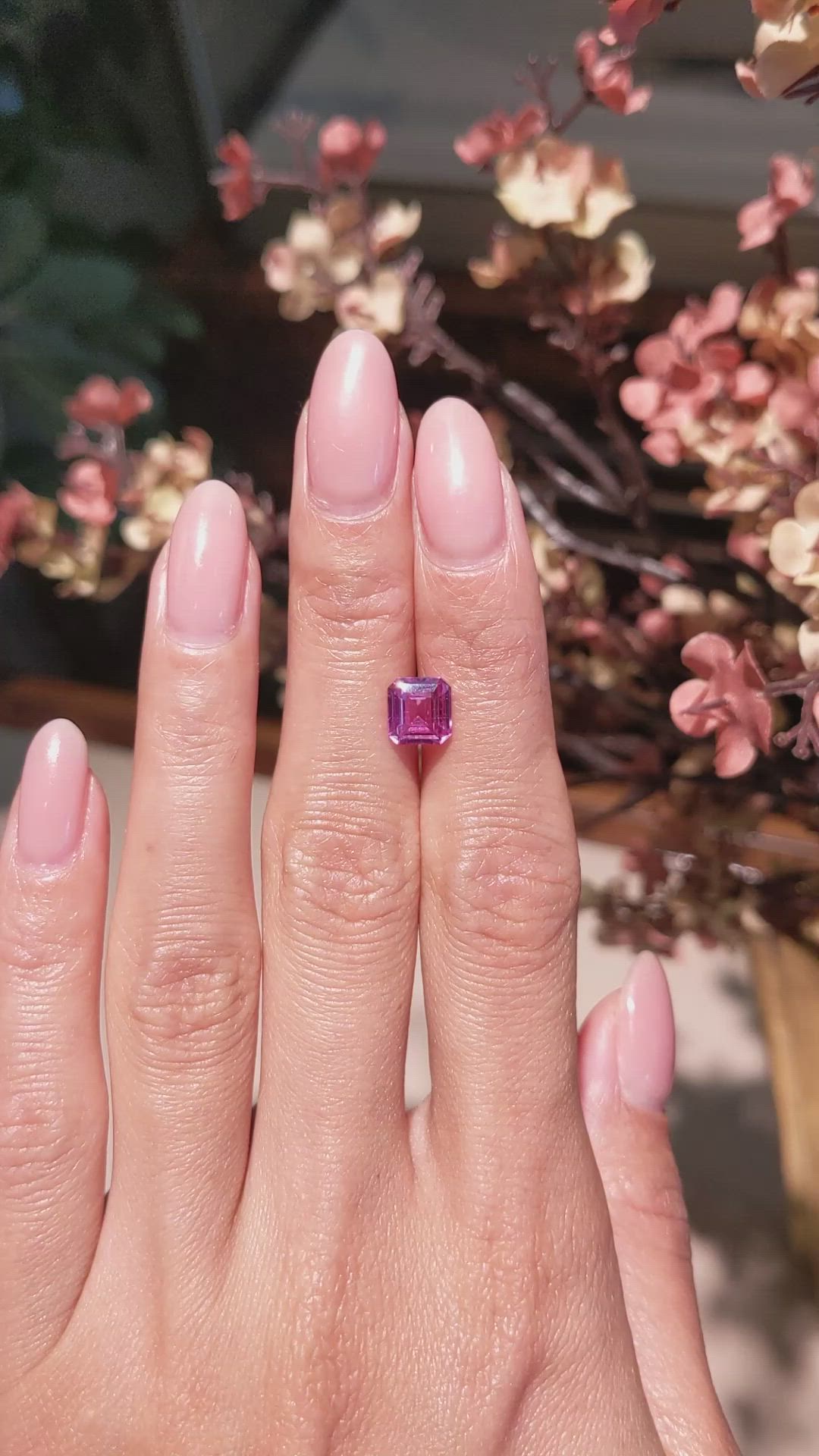 2.06 Ct. Pink Sapphire from Madagascar Size Video