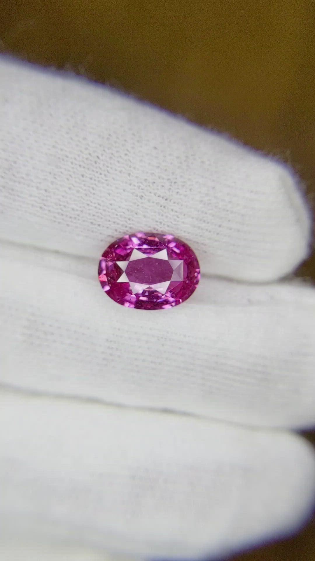 2.95 Ct. Pink Sapphire from Ceylon (Sri Lanka) Size Video
