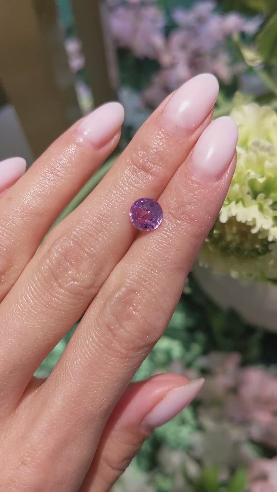 2.15 Ct. Pink Sapphire from Ceylon (Sri Lanka) Size Video