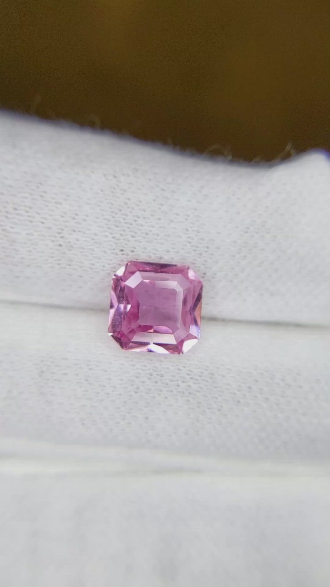 2.63 Ct. Pink Sapphire from Ceylon (Sri Lanka) Size Video