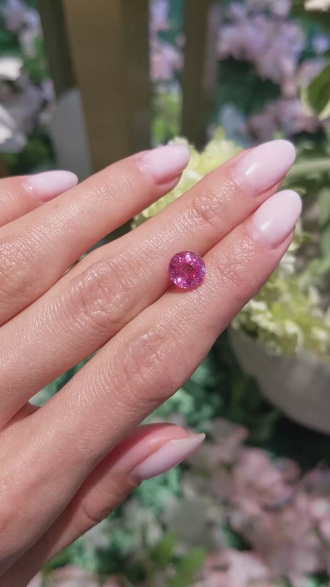 3.09 Ct. Pink Sapphire from Madagascar Size Video