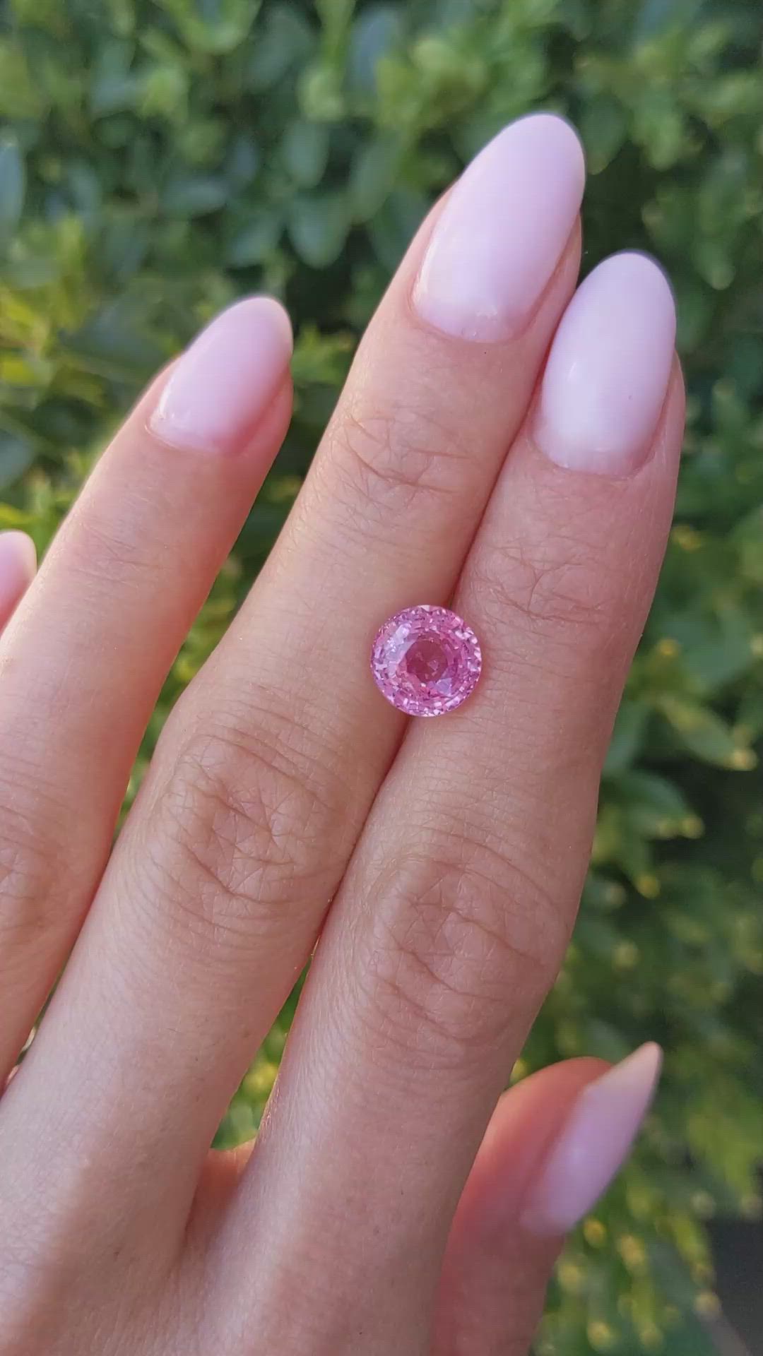 3.09 Ct. Pink Sapphire from Madagascar Size Video