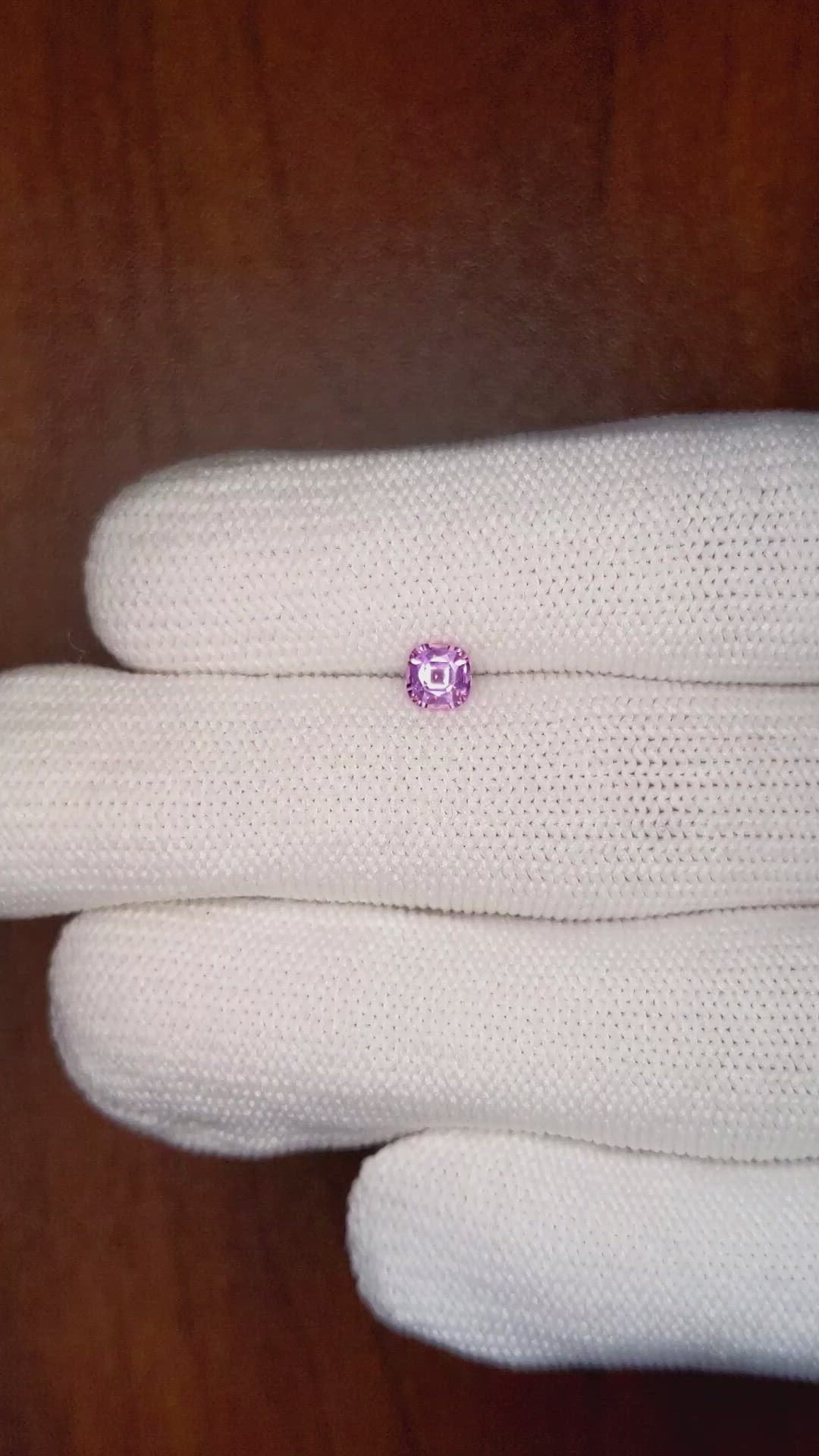 0.48 Ct. Pink Sapphire from Ceylon (Sri Lanka) Size Video