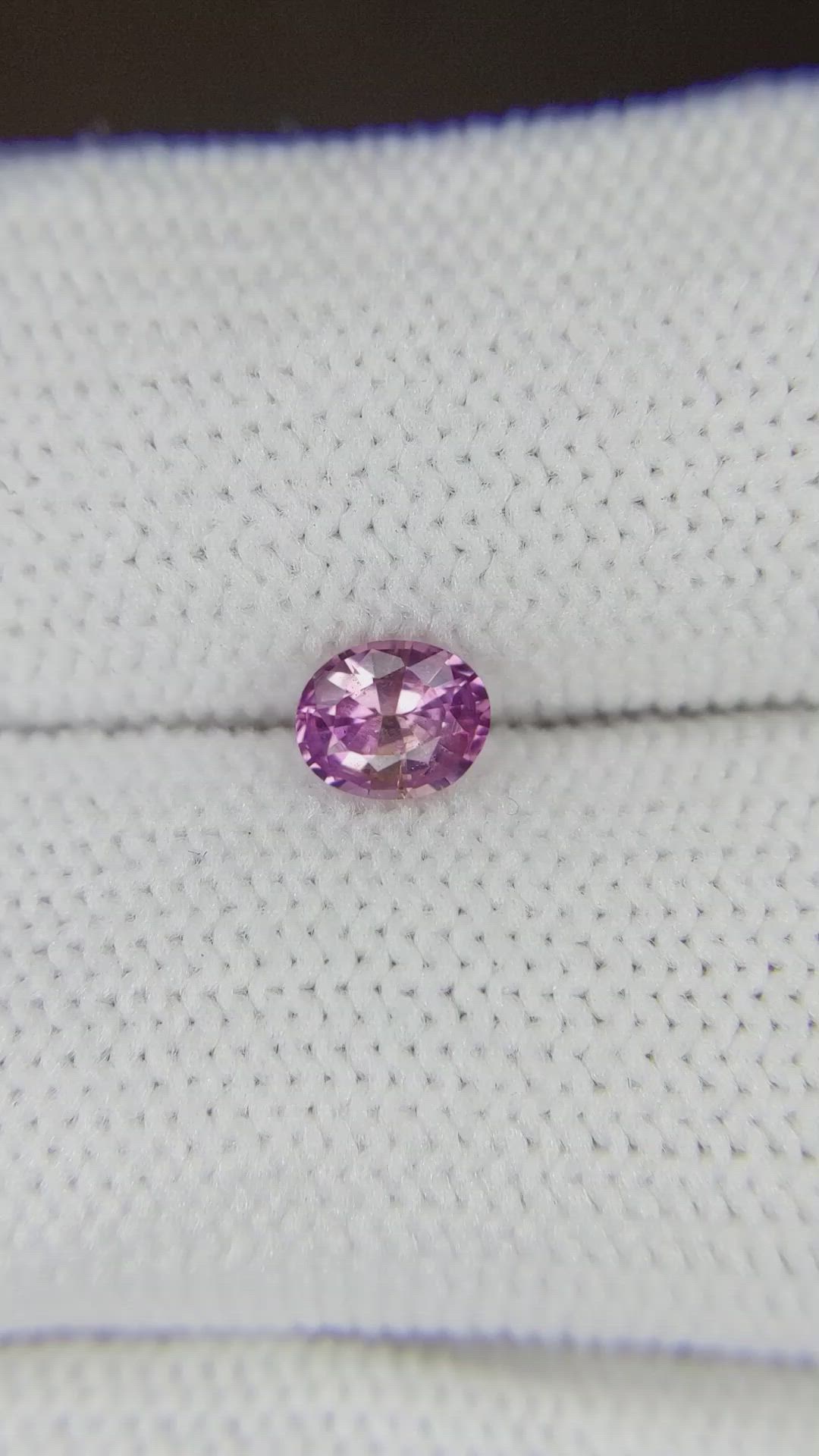 0.45 Ct. Pink Sapphire from Ceylon (Sri Lanka) Size Video