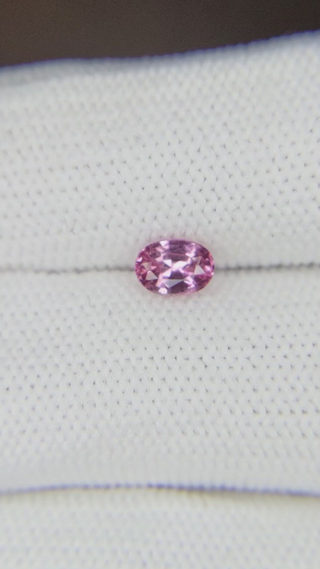 0.56 Ct. Pink Sapphire from Ceylon (Sri Lanka) Size Video