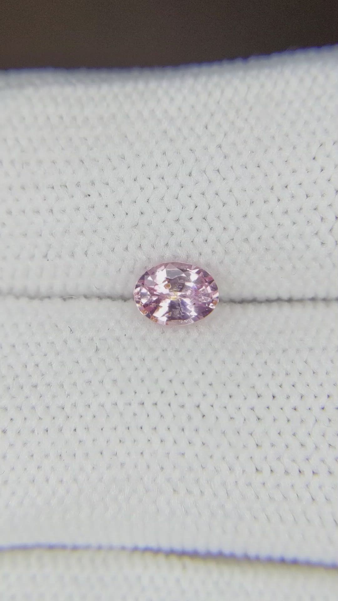 0.49 Ct. Pink Sapphire from Ceylon (Sri Lanka) Size Video