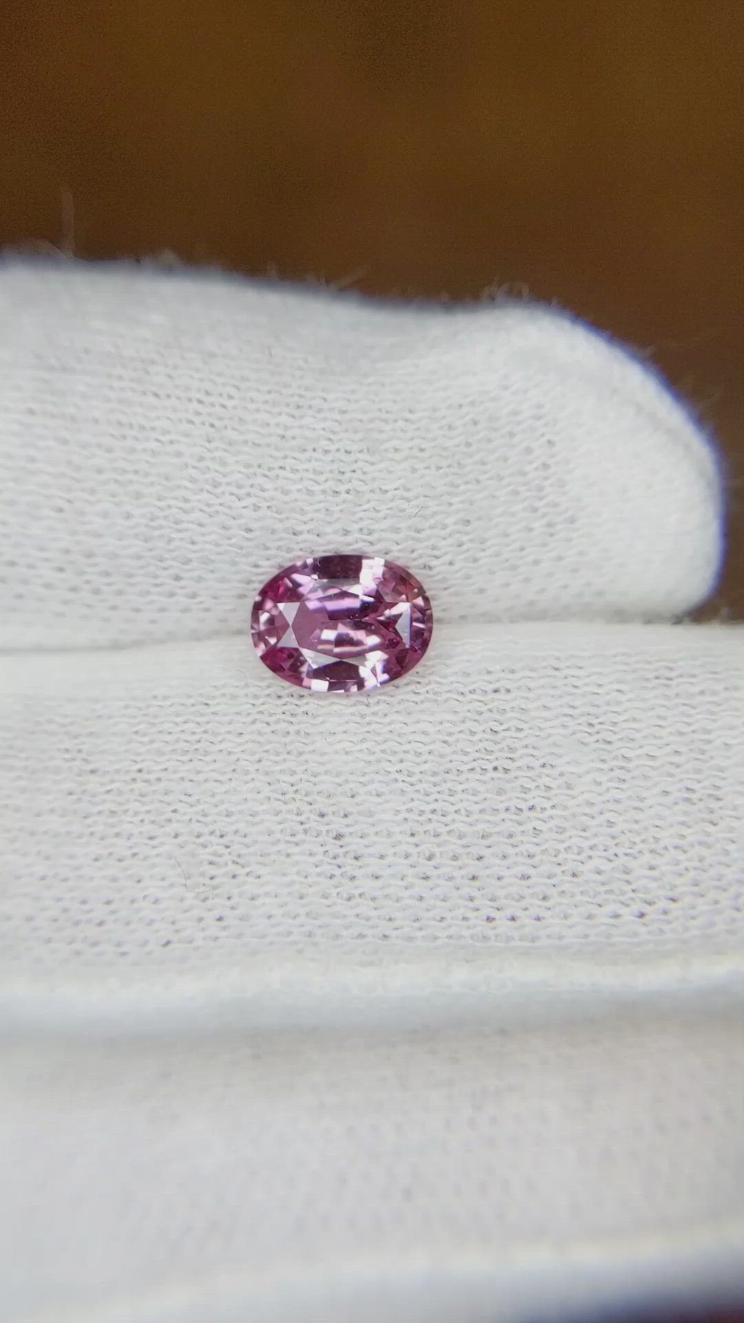 0.96 Ct. Pink Sapphire from Ceylon (Sri Lanka) Size Video