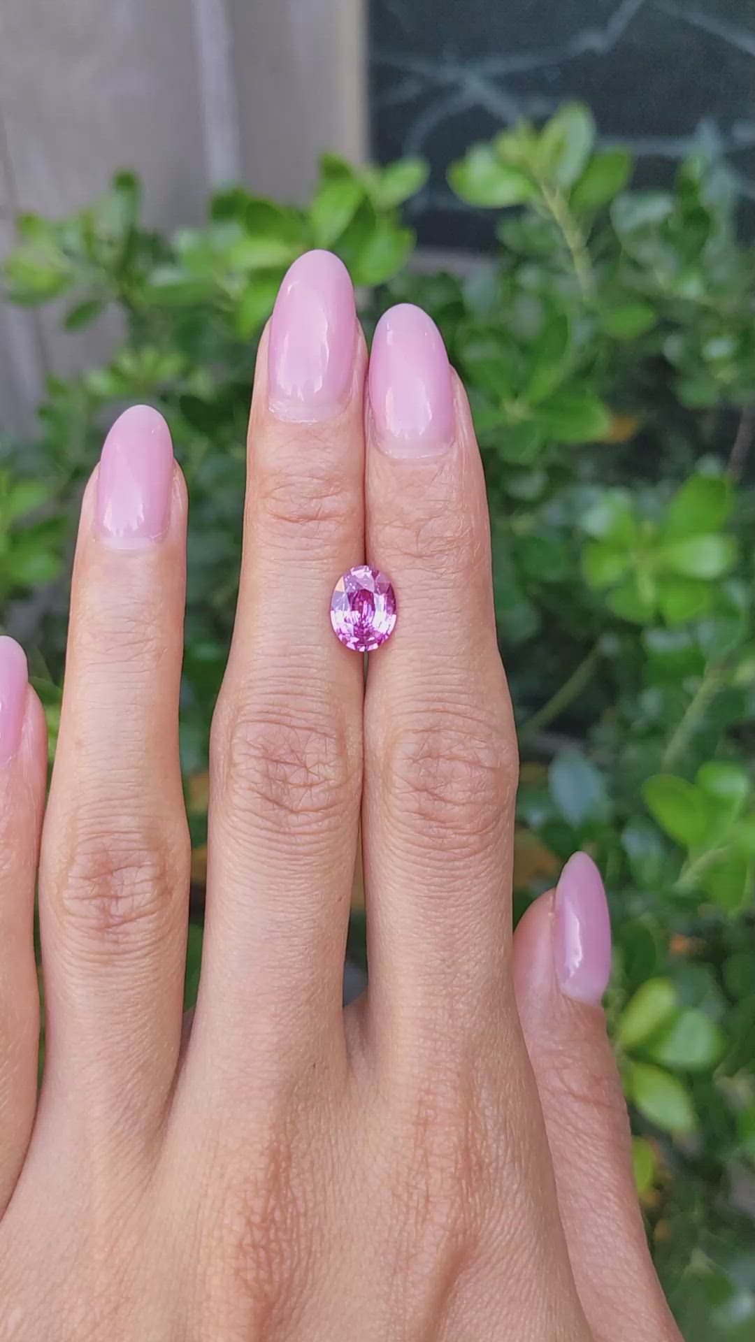 2.12 Ct. Pink Sapphire from Madagascar Size Video