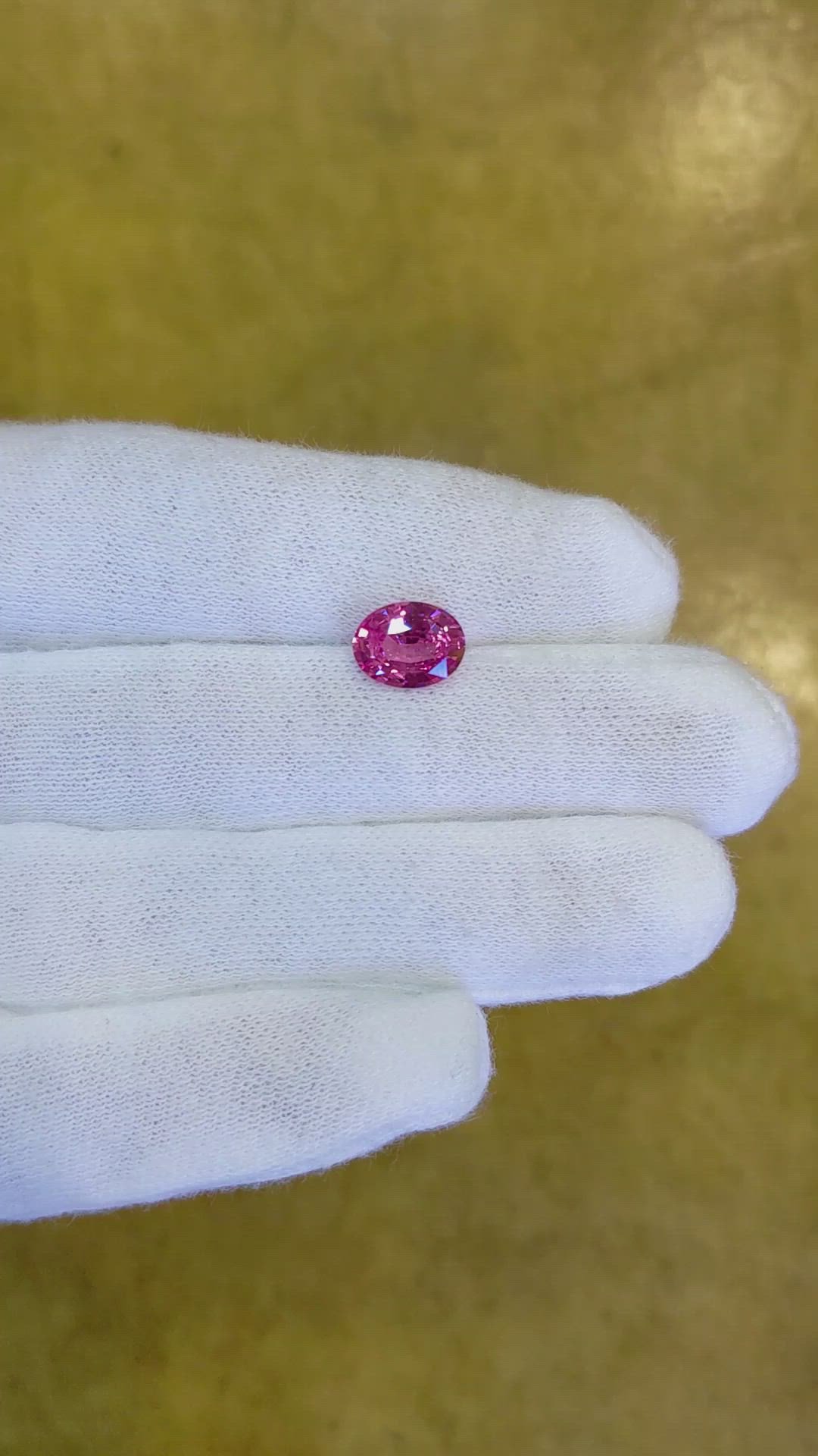 2.12 Ct. Pink Sapphire from Ceylon (Sri Lanka) Size Video