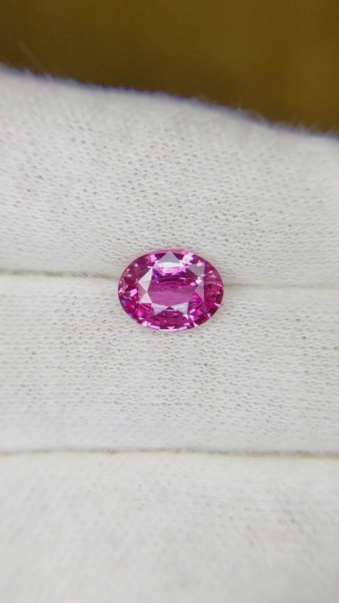 2.03 Ct. Pink Sapphire from Ceylon (Sri Lanka) Size Video