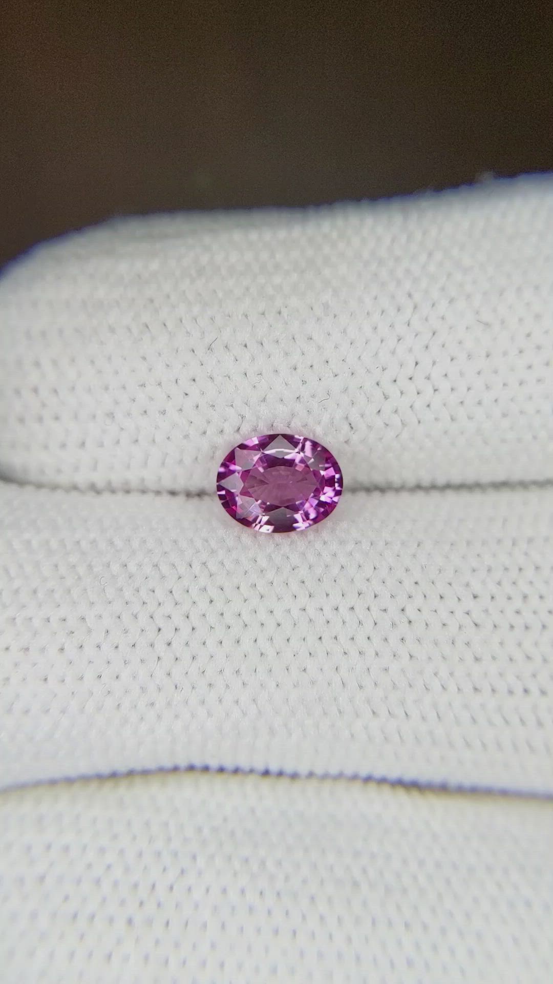 0.78 Ct. Pink Sapphire from Ceylon (Sri Lanka) Size Video