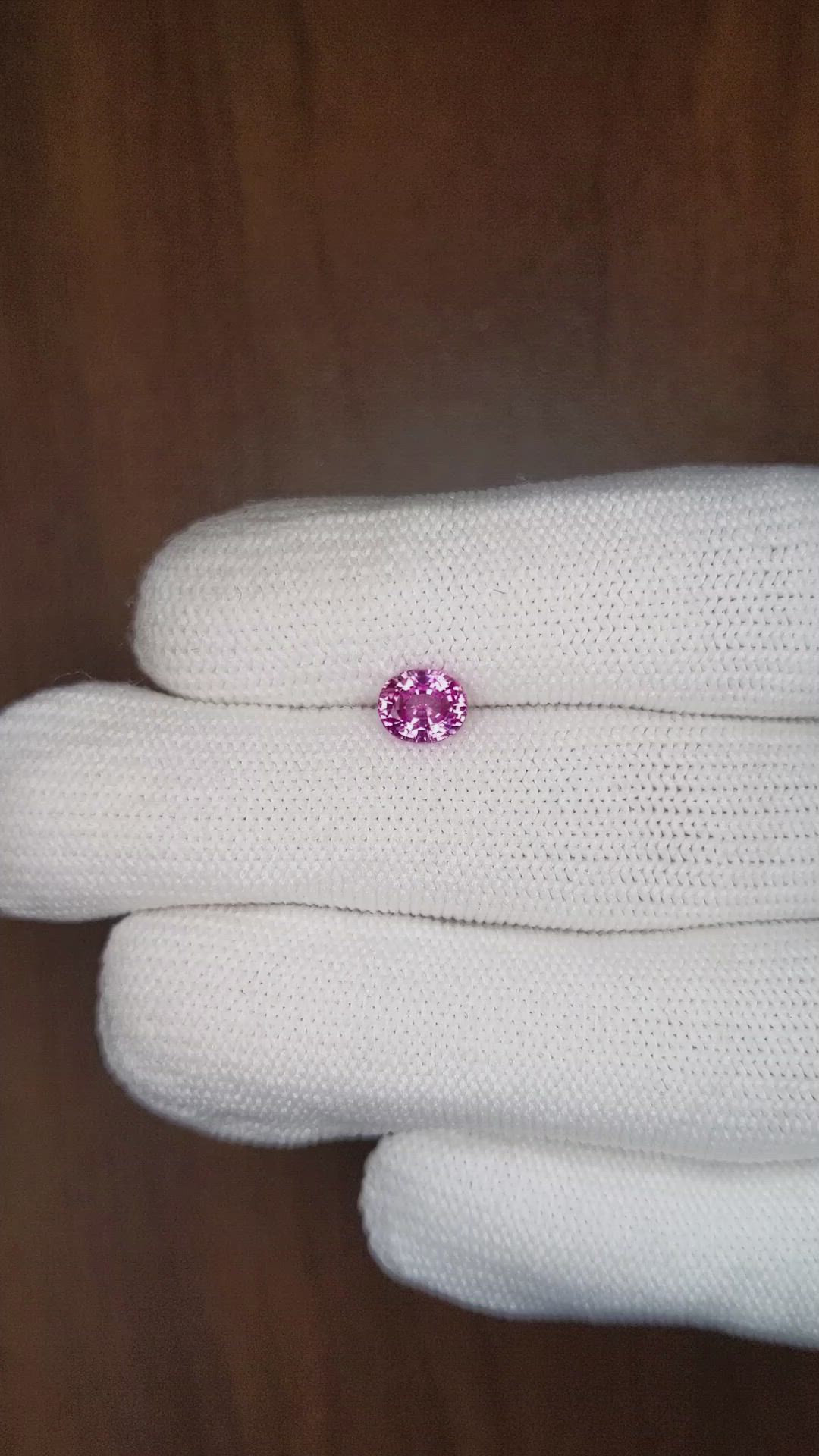 1.04 Ct. Pink Sapphire from Ceylon (Sri Lanka) Size Video