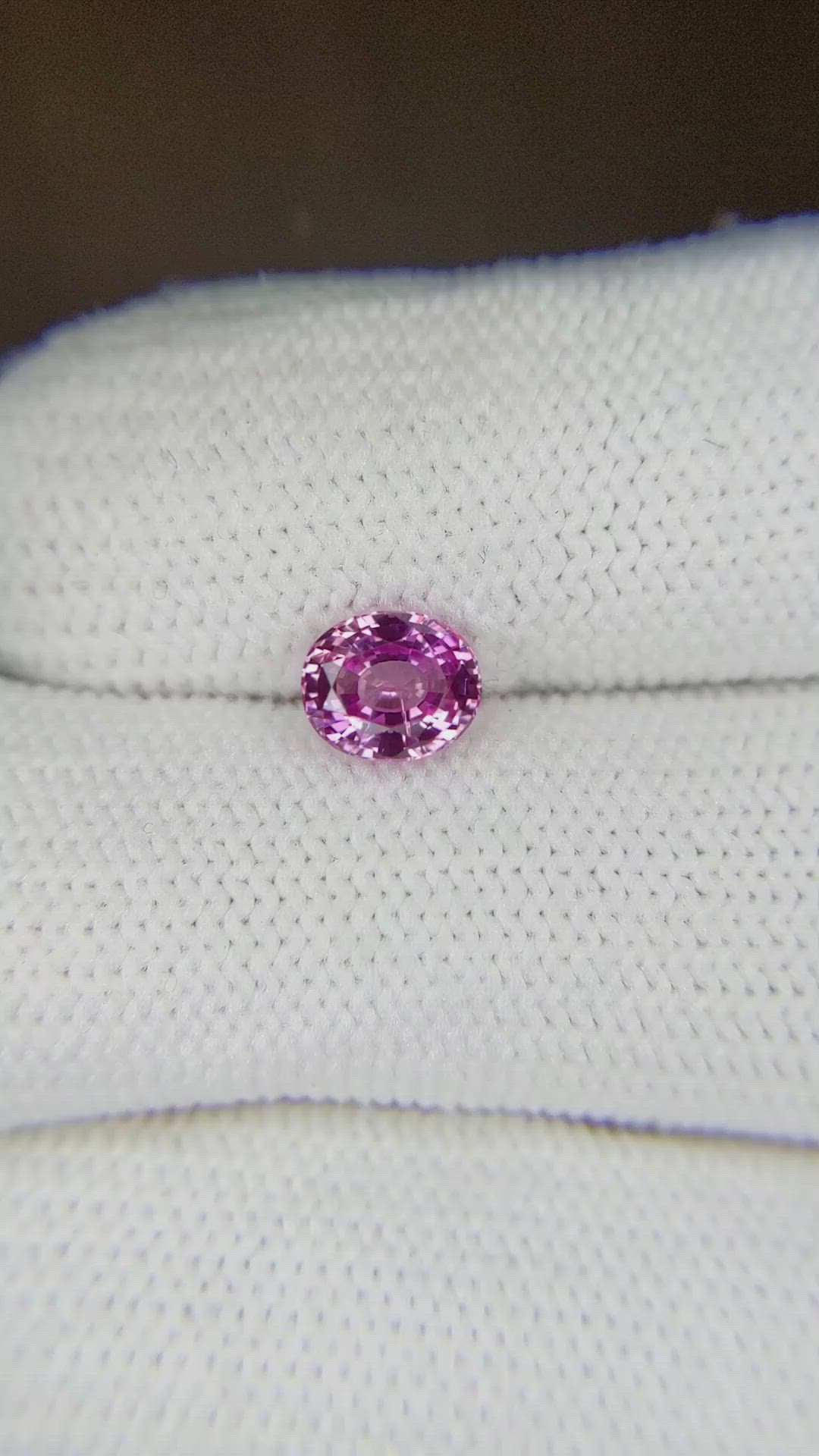 1.04 Ct. Pink Sapphire from Ceylon (Sri Lanka) Size Video