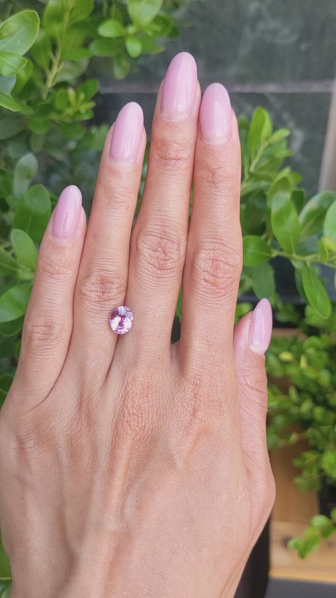 2.03 Ct. Purplish Pink Sapphire from Madagascar Size Video