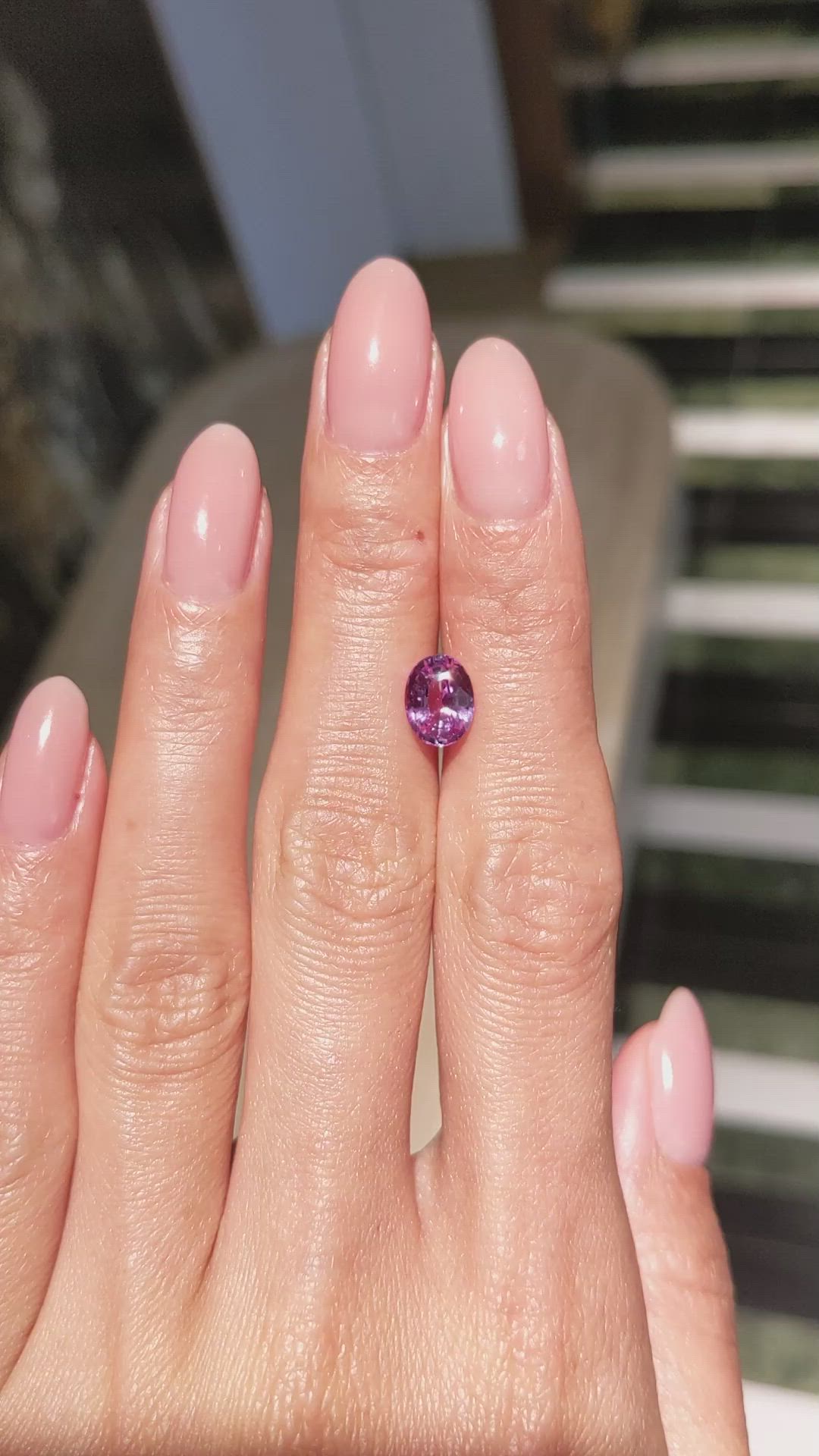 2.01 Ct. Pink Sapphire from Ceylon (Sri Lanka) Size Video