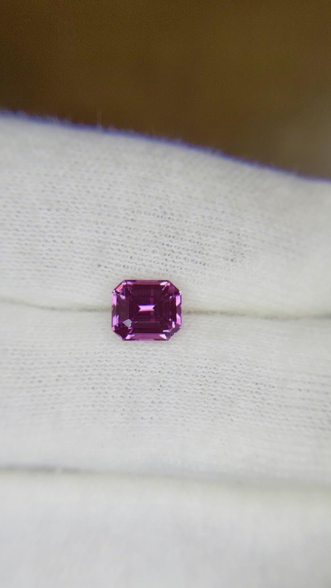 1.29 Ct. Pink Sapphire from Ceylon (Sri Lanka) Size Video