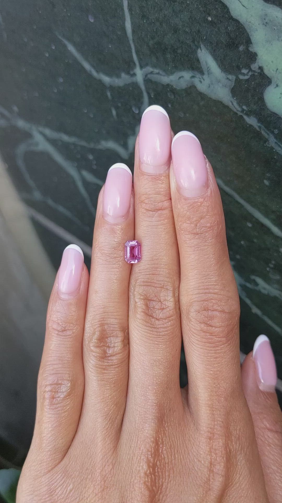 1.28 Ct. Purplish Pink Sapphire from Madagascar Size Video