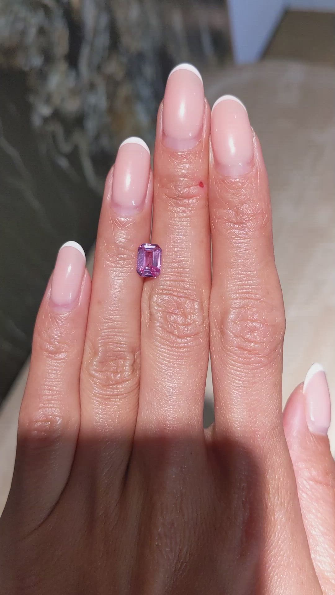 1.52 Ct. Pink Sapphire from Ceylon (Sri Lanka) Size Video