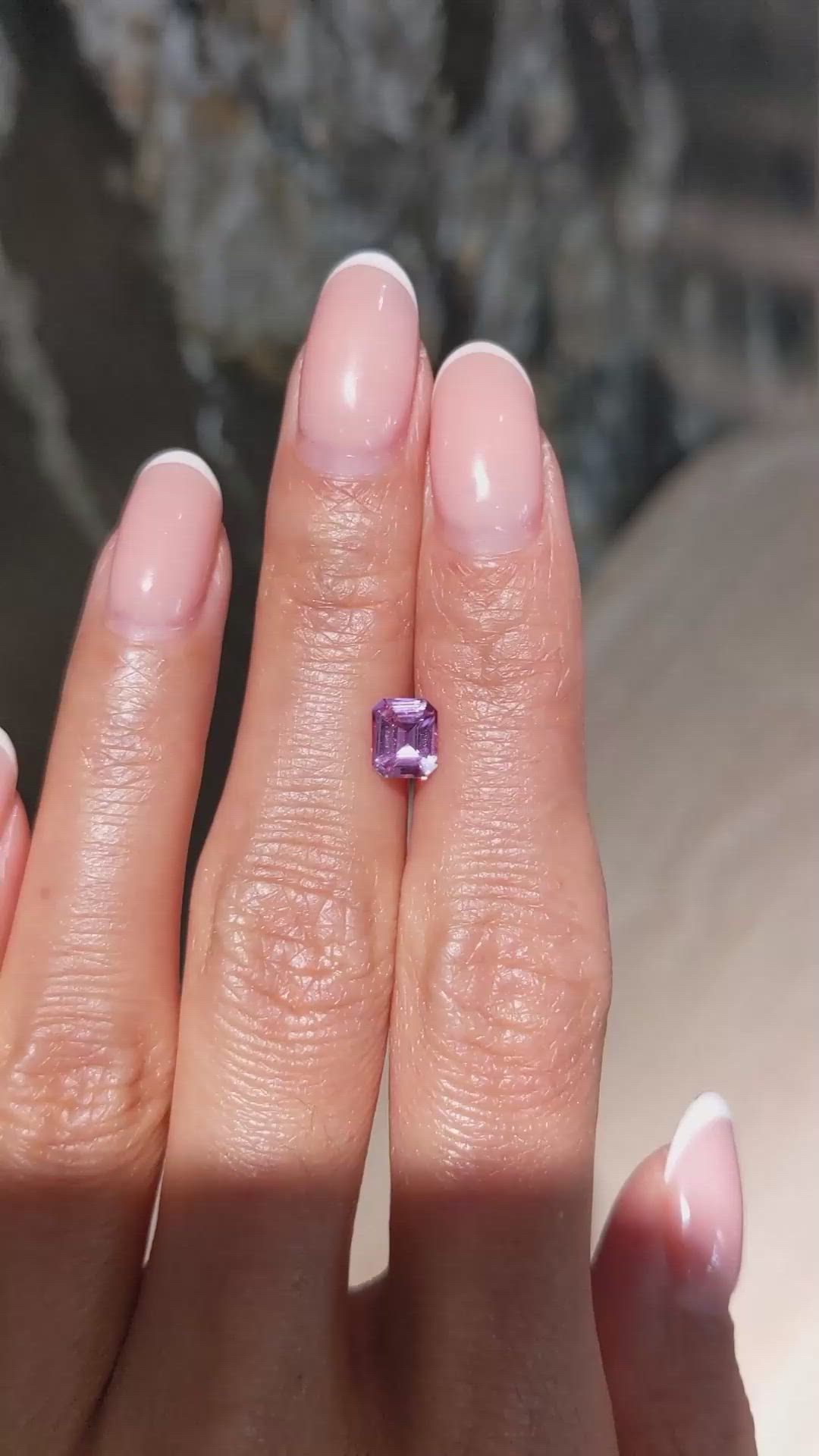1.06 Ct. Pink Sapphire from Ceylon (Sri Lanka) Size Video
