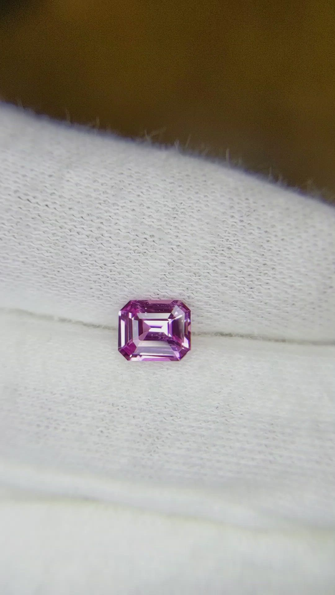 1.06 Ct. Pink Sapphire from Ceylon (Sri Lanka) Size Video