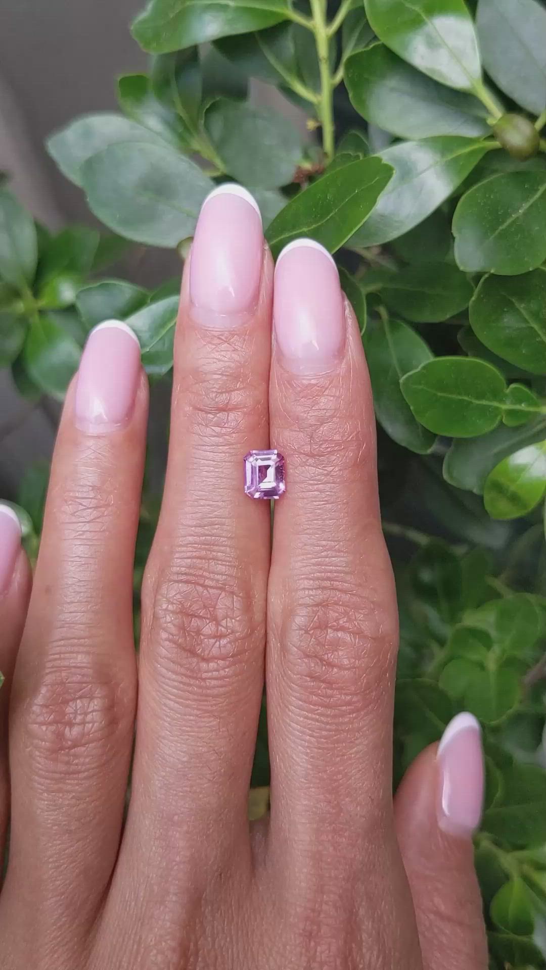 1.06 Ct. Pink Sapphire from Ceylon (Sri Lanka) Size Video