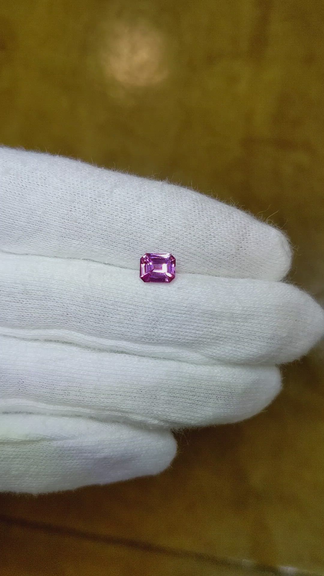 1.06 Ct. Pink Sapphire from Ceylon (Sri Lanka) Size Video