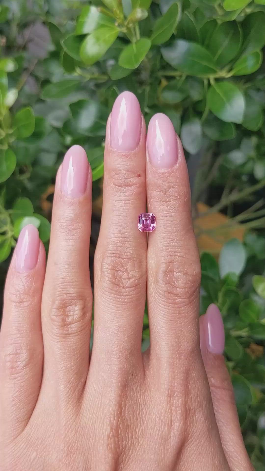 1.11 Ct. Pink Sapphire from Ceylon (Sri Lanka) Size Video