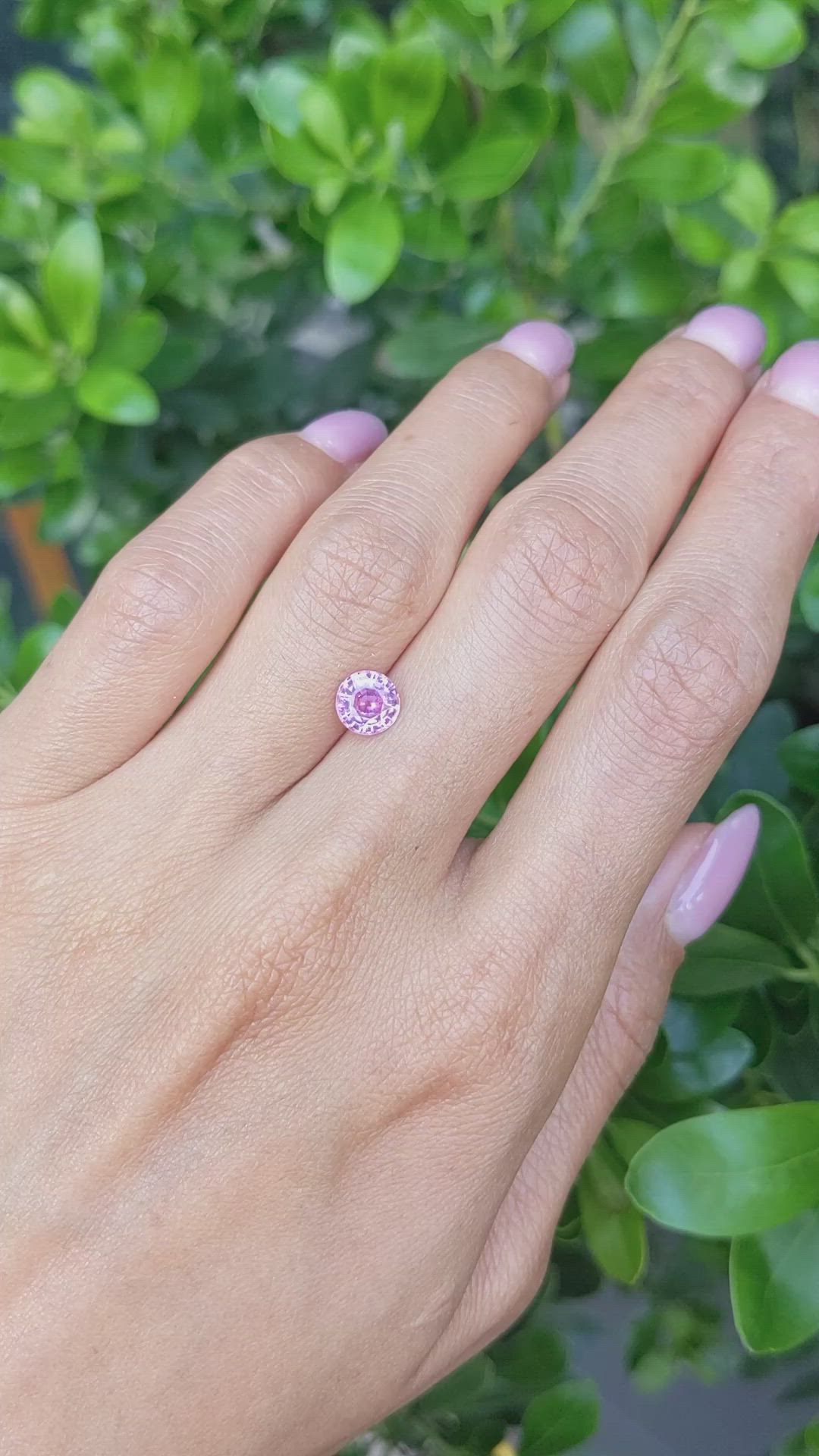 1.36 Ct. Pink Sapphire from Ceylon (Sri Lanka) Size Video