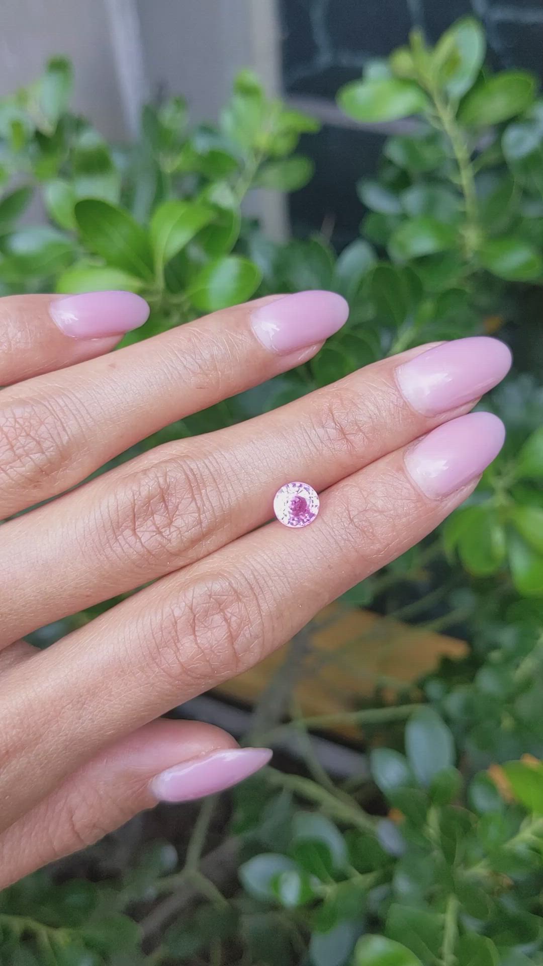 1.36 Ct. Pink Sapphire from Ceylon (Sri Lanka) Size Video