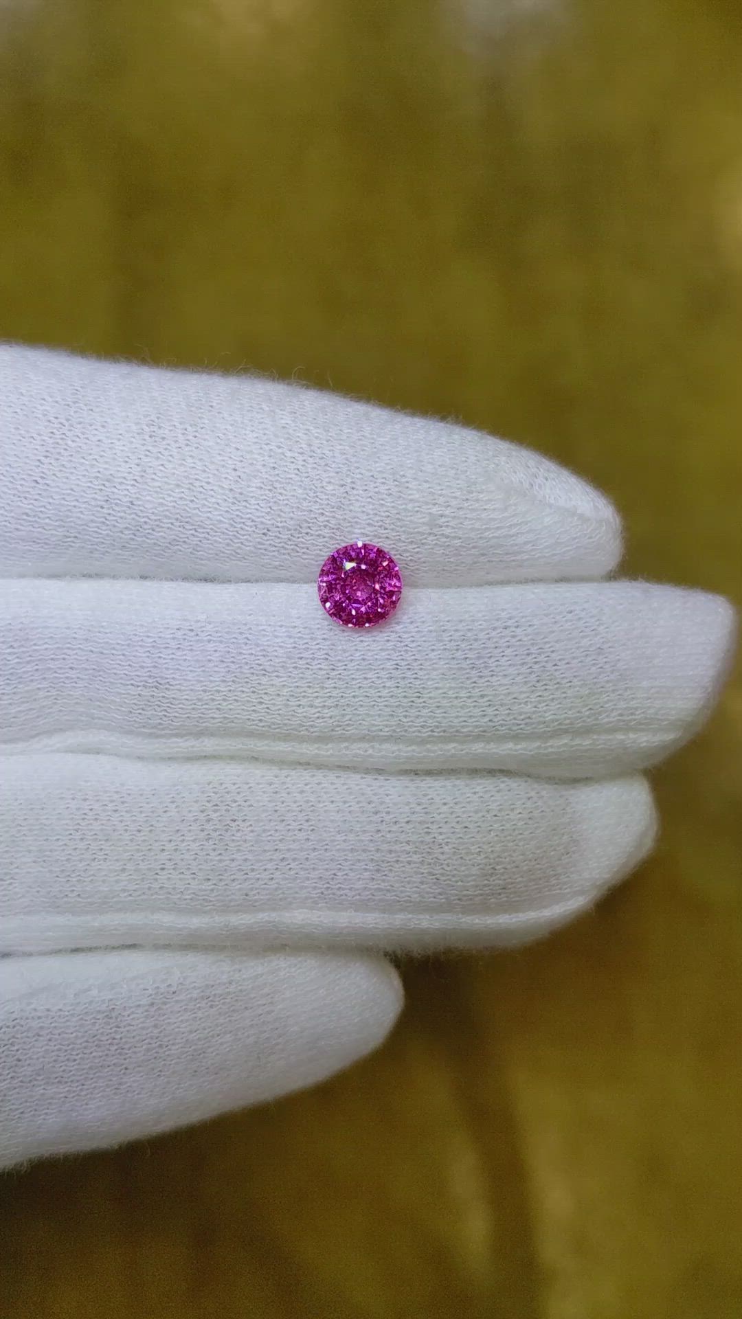 1.40 Ct. Pink Sapphire from Ceylon (Sri Lanka) Size Video
