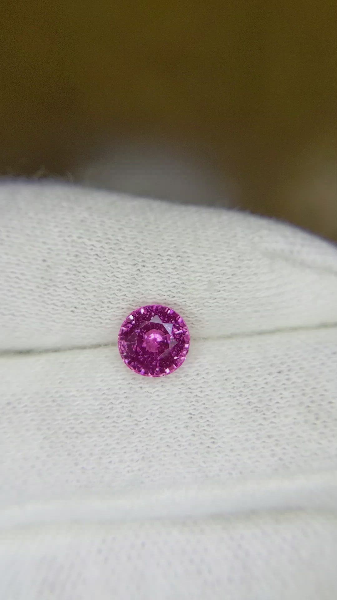 1.40 Ct. Pink Sapphire from Ceylon (Sri Lanka) Size Video