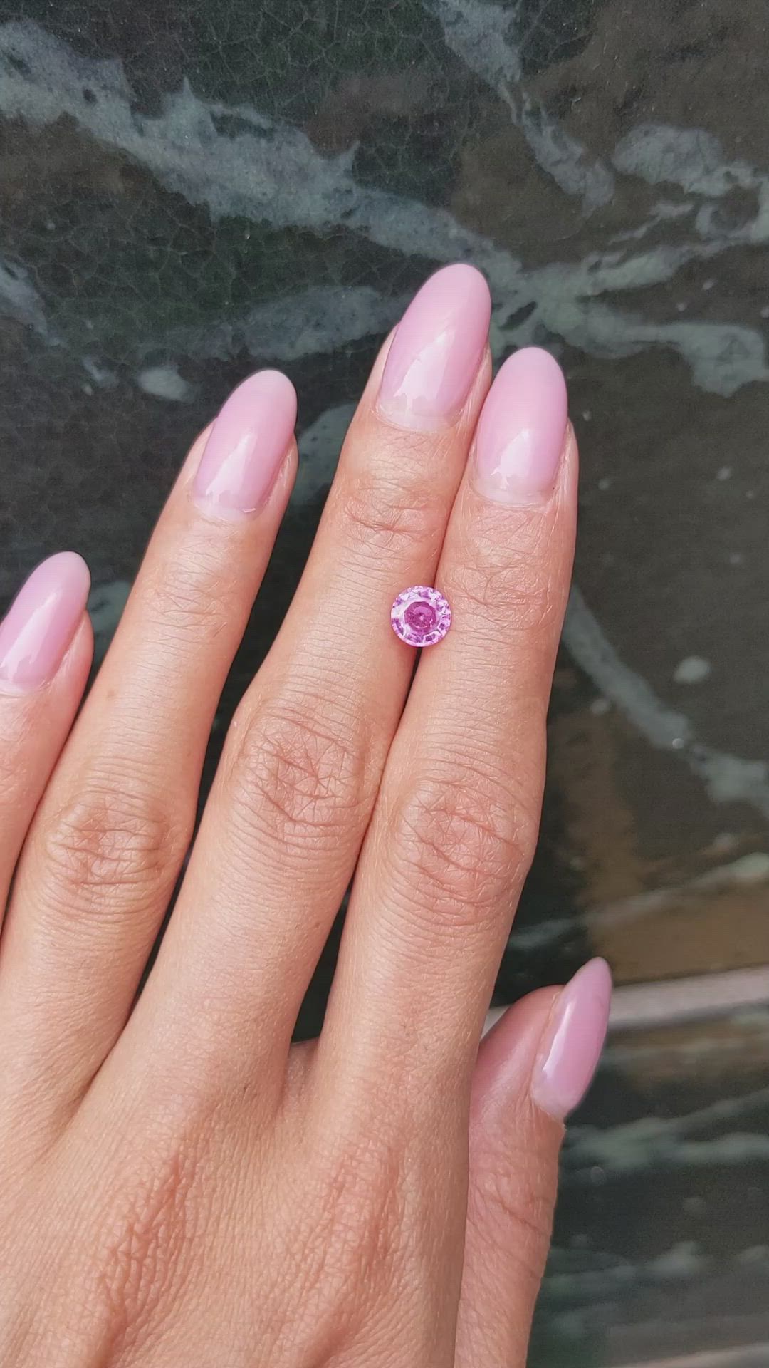 1.13 Ct. Pink Sapphire from Ceylon (Sri Lanka) Size Video
