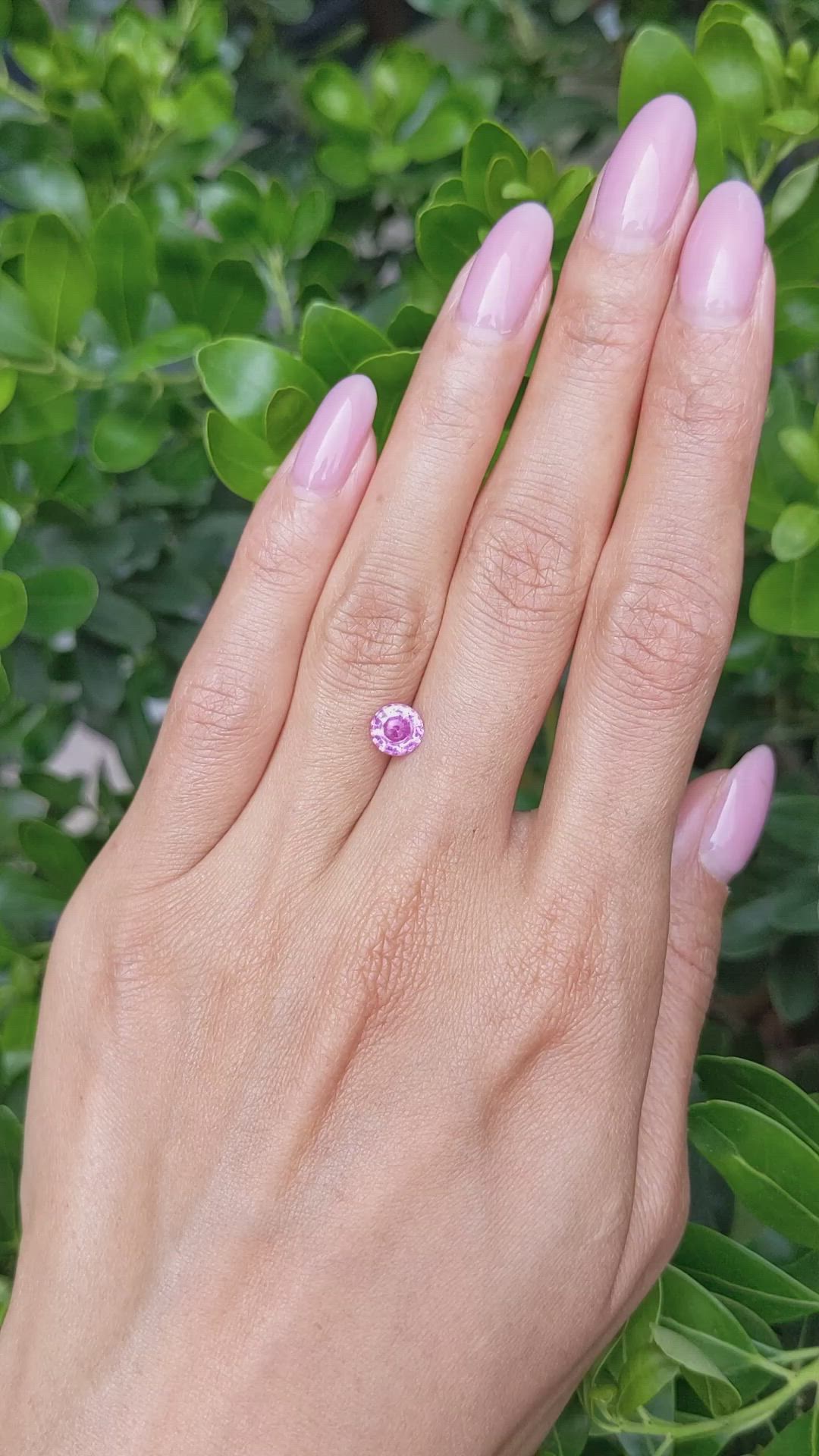 1.13 Ct. Pink Sapphire from Ceylon (Sri Lanka) Size Video