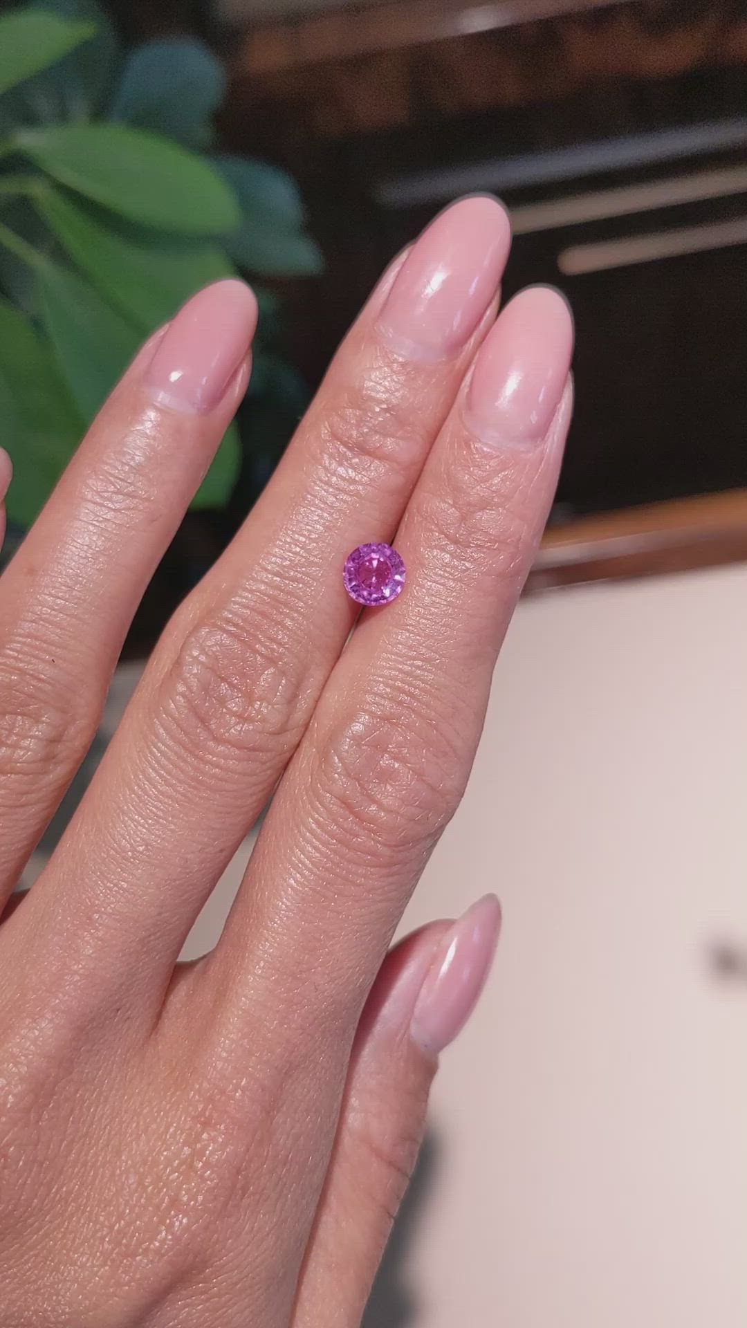 1.13 Ct. Pink Sapphire from Ceylon (Sri Lanka) Size Video