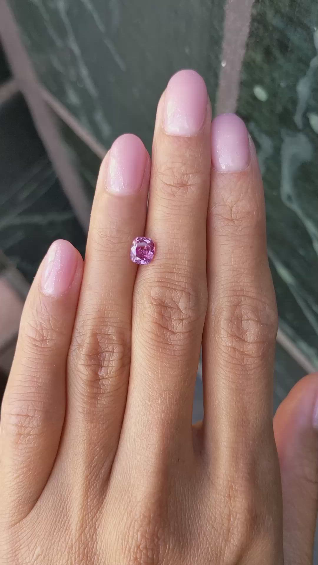 1.06 Ct. Pink Sapphire from Ceylon (Sri Lanka) Size Video