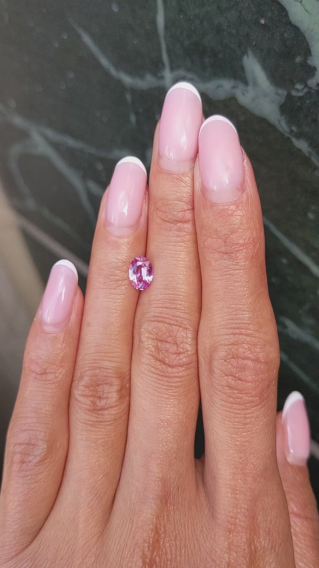 1.08 Ct. Pink Sapphire from Ceylon (Sri Lanka) Size Video