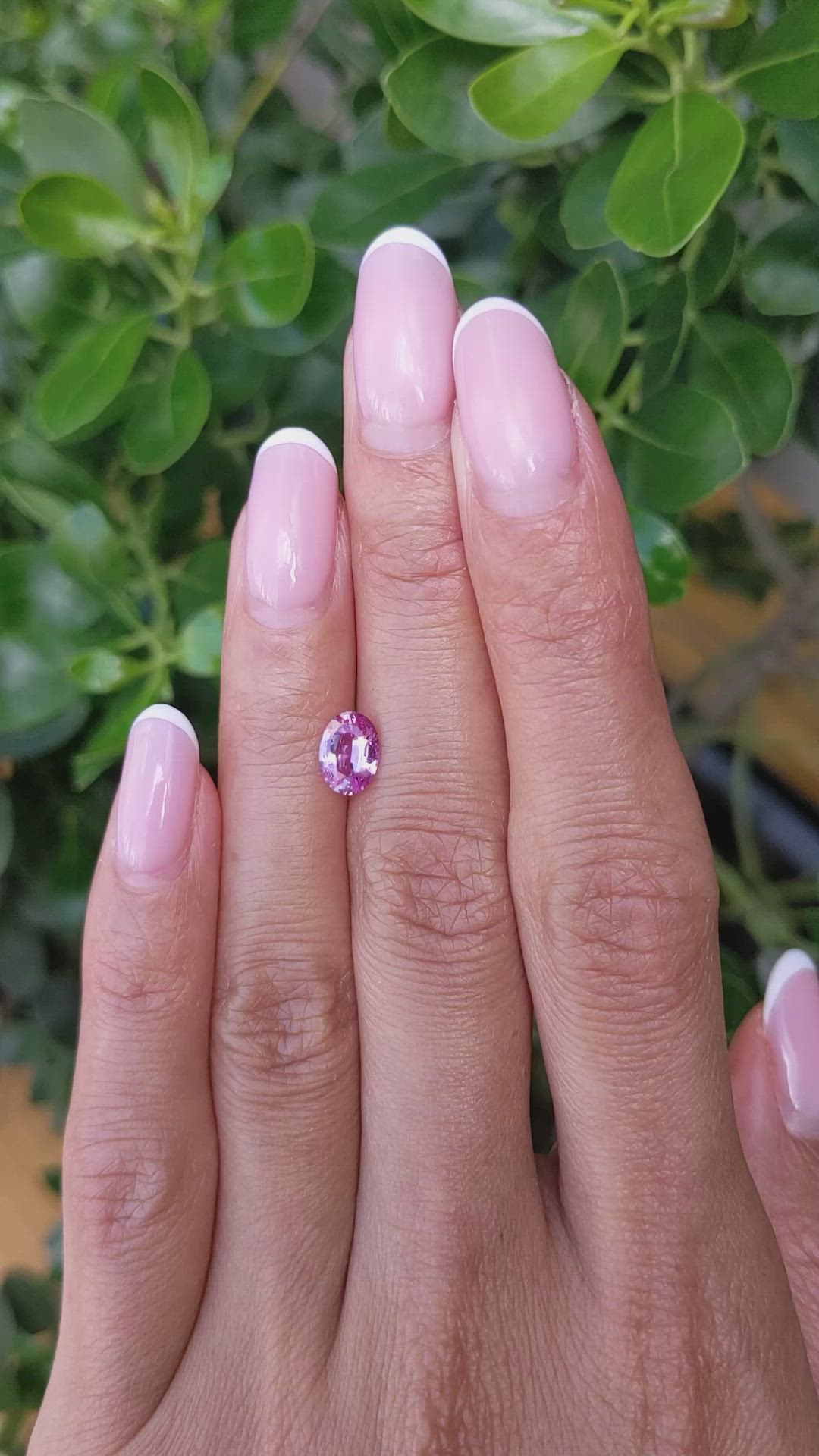 1.08 Ct. Pink Sapphire from Ceylon (Sri Lanka) Size Video