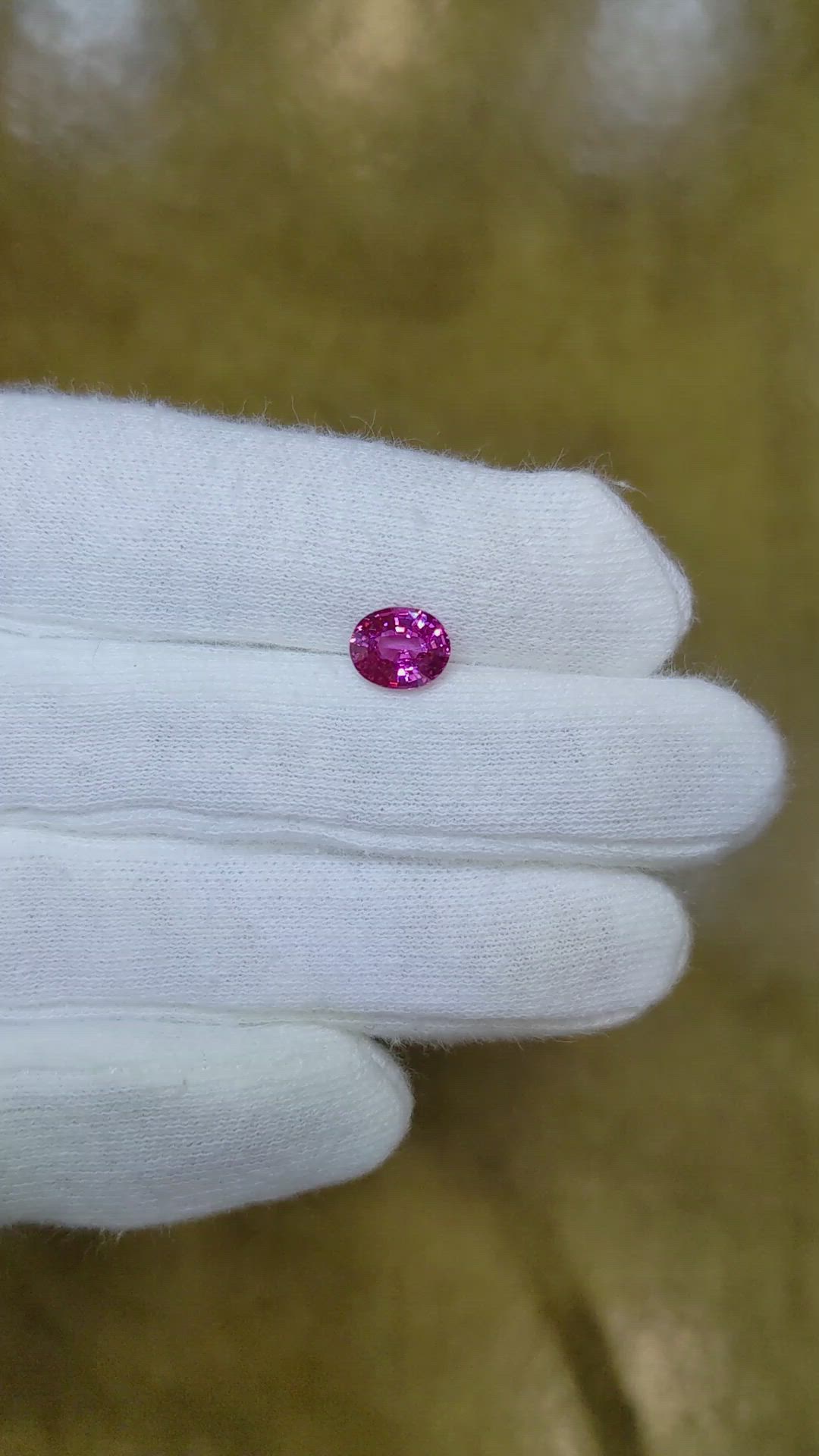 1.54 Ct. Pink Sapphire from Ceylon (Sri Lanka) Size Video