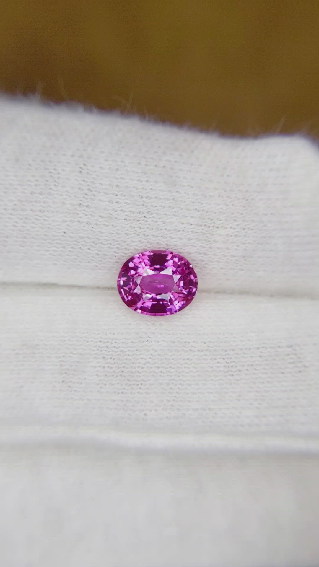 1.54 Ct. Pink Sapphire from Ceylon (Sri Lanka) Size Video