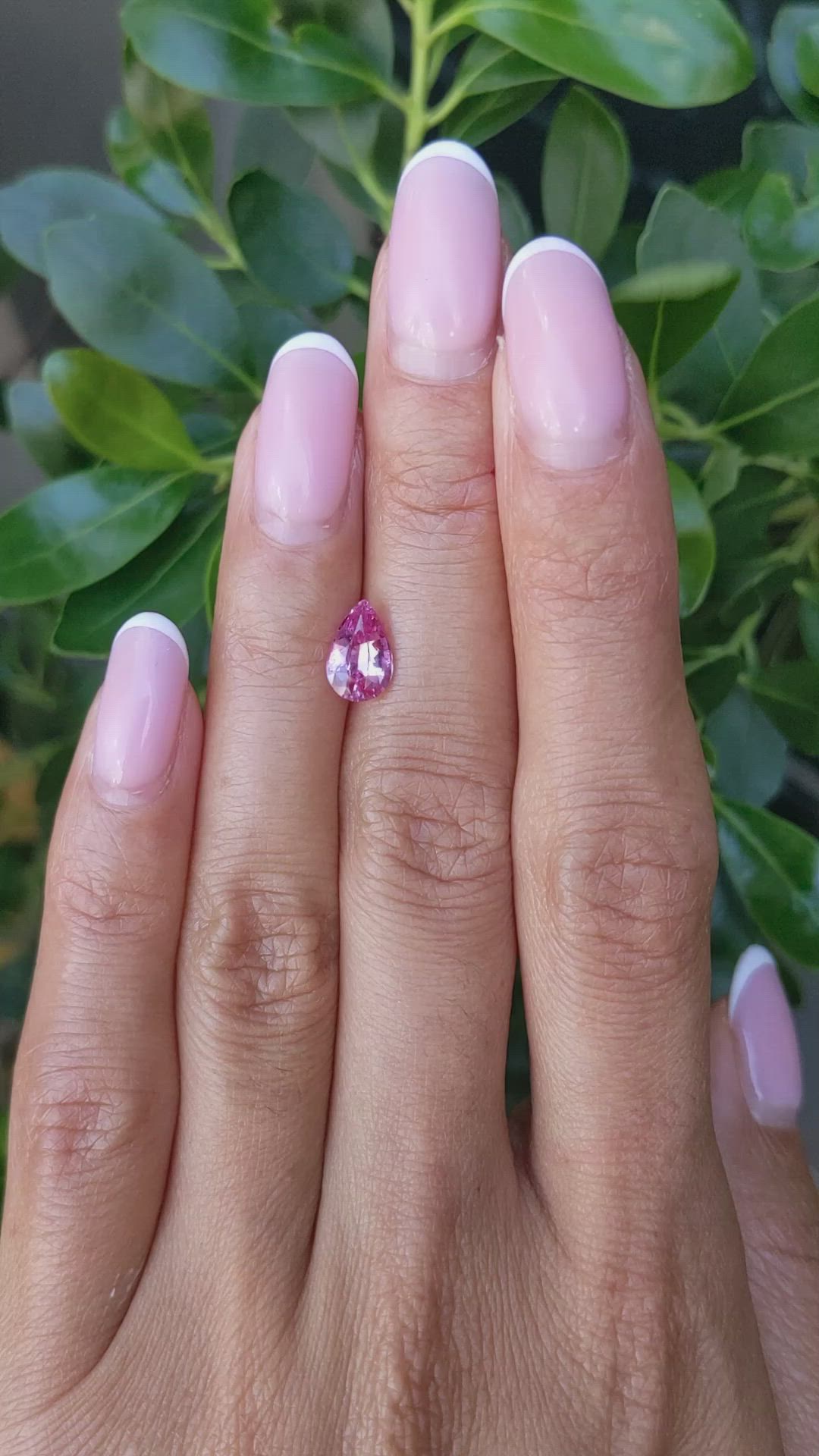 1.24 Ct. Pink Sapphire from Ceylon (Sri Lanka) Size Video
