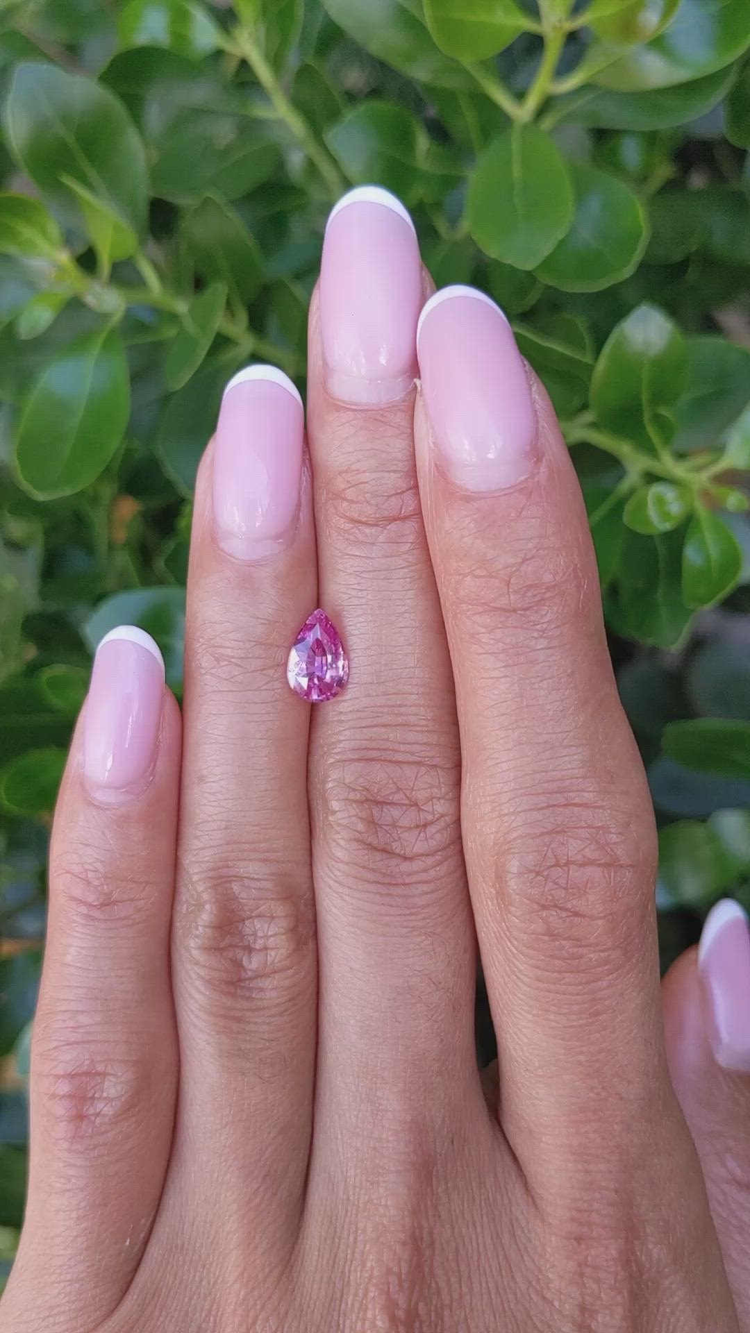 1.24 Ct. Pink Sapphire from Ceylon (Sri Lanka) Size Video