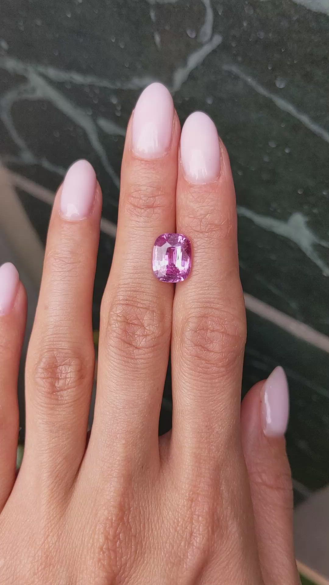 5.13 Ct. Pink Sapphire from Madagascar Size Video