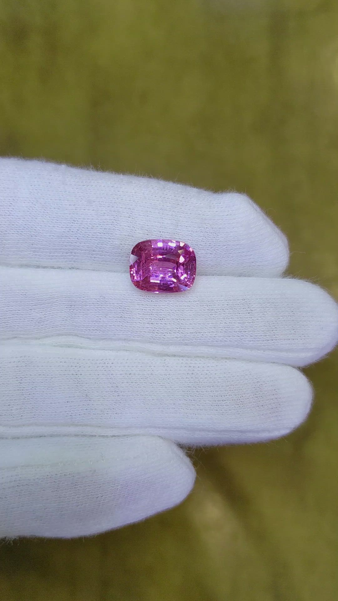 5.13 Ct. Pink Sapphire from Madagascar Size Video