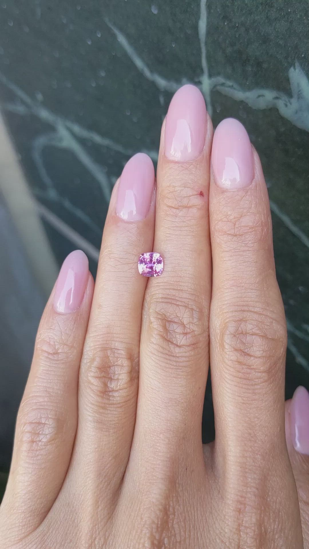 1.08 Ct. Pink Sapphire from Ceylon (Sri Lanka) Size Video