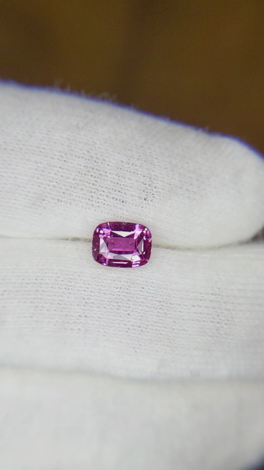 1.14 Ct. Pink Sapphire from Ceylon (Sri Lanka) Size Video